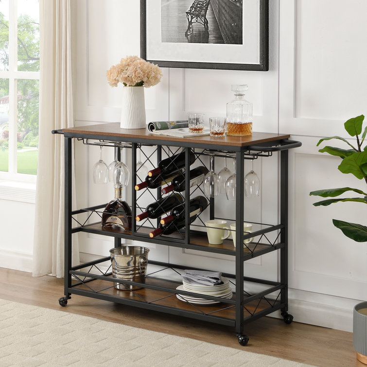 Wine discount storage cart